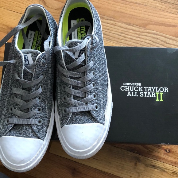 Converse Shoes - Grey textured Converse All Star II